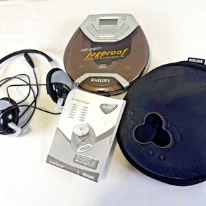 Vintage (2001) Philips 45 ESP4 Jogproof Portable CD Player AX5012/17 Works
